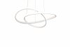 Minimalistyczna lampa wisząca LED biała zawinięty okrąg geometryczna uniwersalna MANSA R33111131 Rl